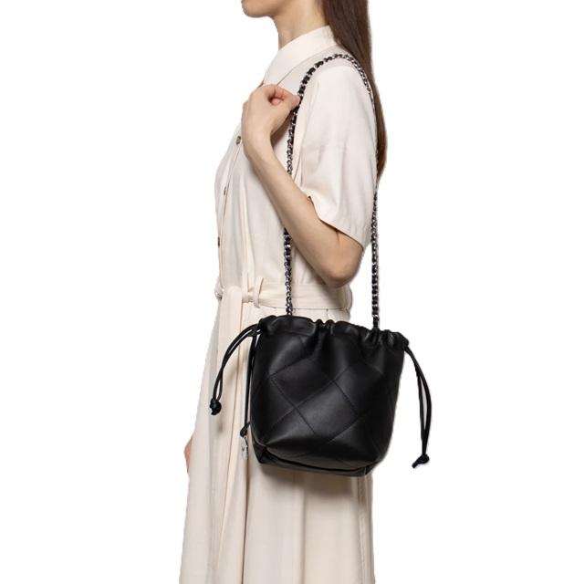 MARCO MASI / チェーンショルダー/ショルダーバッグ/レザー/SLV Marco Masi マルコマージ ミニ 巾着 ショルダーバッグ チェーン