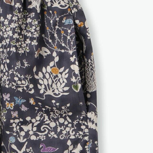 sosotto ソソット LIBERTYPRINTチビ衿ピンタック前開きワンピース 総柄