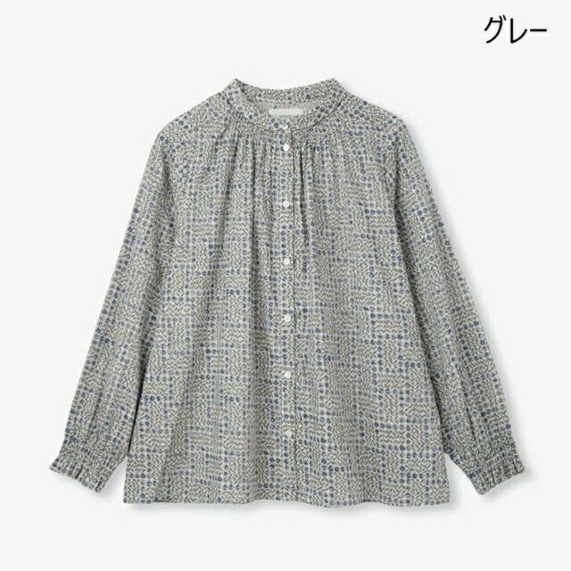 sosotto ソソット リバティ LIBERTYタナローンチビ丸衿ブラウス