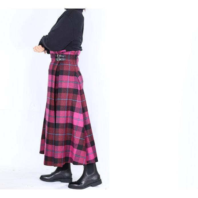 ※再値下げ【O'neil of Dublin】ラップロングスカート 10 オニールオブダブリン O'NEIL of DUBLIN ラップスカート （TWOBRW