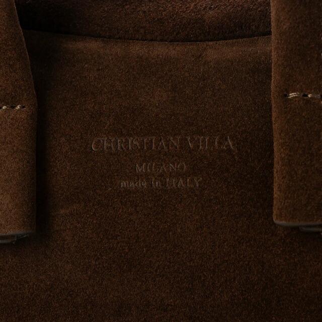 CHRISTIAN VILLA クリスチャンヴィラ スウェード ハンド バッグ 2WAY トートバッグ ミニバッグ ミニボストン ショルダーバッグの画像