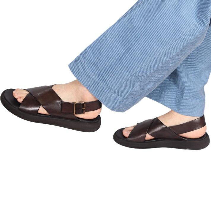 BRADOR（ブラドール） サンダル メンズ 本革 レザー 牛革 シンプル 夏