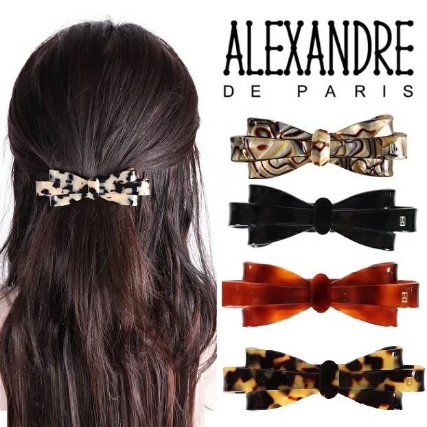 アレクサンドルドゥパリ バレッタ ALEXANDRE DE PARIS AA8-6805-05 ヘアーアクセサリー ループリボン CLASSIQUE レディース アクセサリー BARRETTE｜carre-store