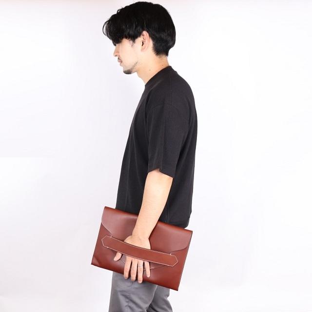 boldrini selleria ボルドリーニ セレリア レザー クラッチバッグ