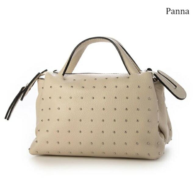 MARLON FIRENZE マーロンフィレンツェ レザーハンドバッグ スタッズ