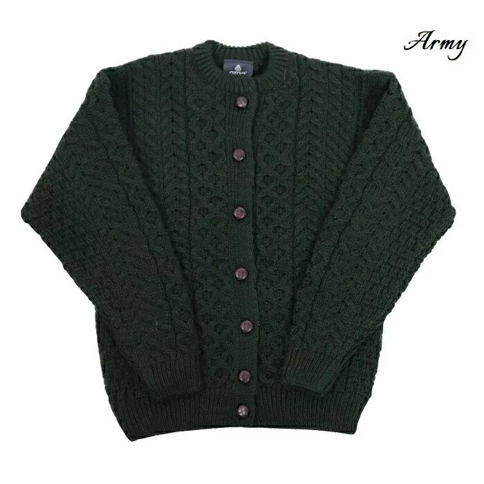アランウーレンミルズ カーディガン aran woollen mills メリノウール