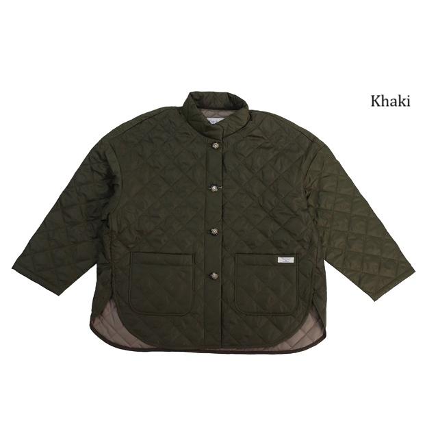 ルミノア Le minor コート ジャケット ショート レディース 高密度タフタ 秋冬 23AW EL35304 長袖 カーキ ブラックの画像