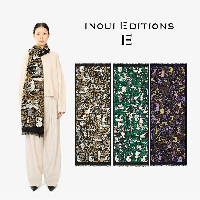 INOUI TOOSH EDITIONS イヌイエディションズ プリントスカーフ INOUI TOOSH EDITIONS イヌイエディションズ プリントスカーフ