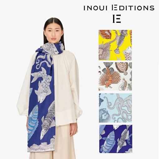 INOUI EDITIONS イヌイエディションズ コットン シルク ストール
