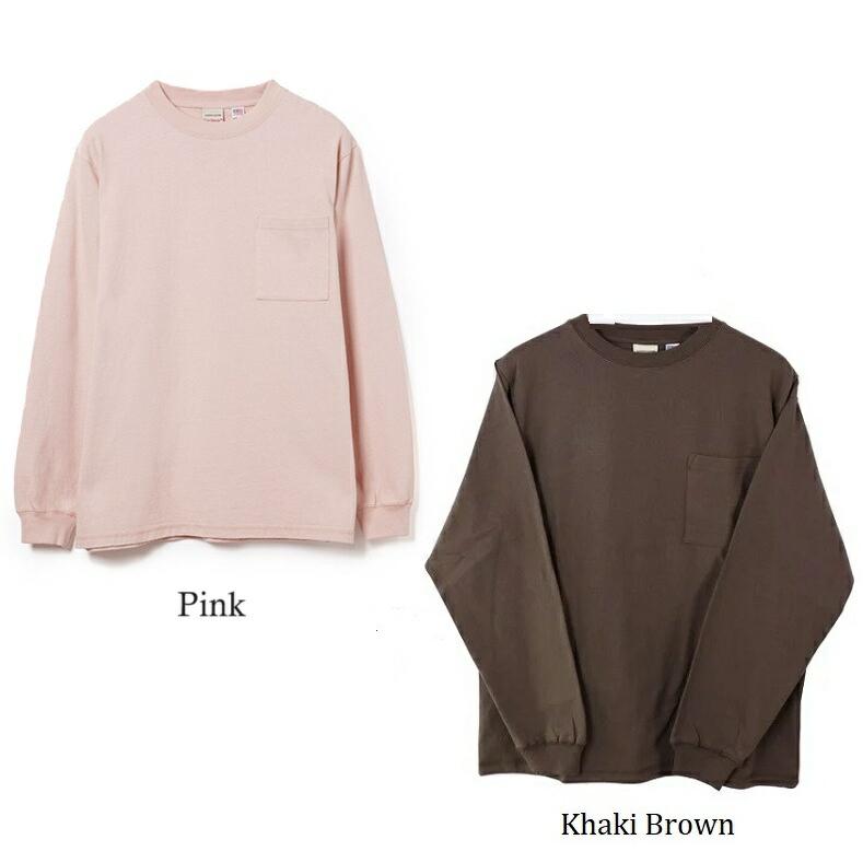 グッドウェア GOOD WEAR ロンT 長袖 tシャツ ポケット付き メンズ