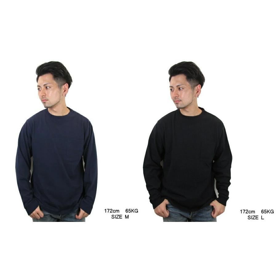 グッドウェア GOOD WEAR ロンT 長袖 tシャツ ポケット付き メンズ
