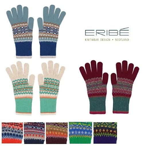 ERIBE エリベ レディース 手袋 グローブ ノルディック メリノウール