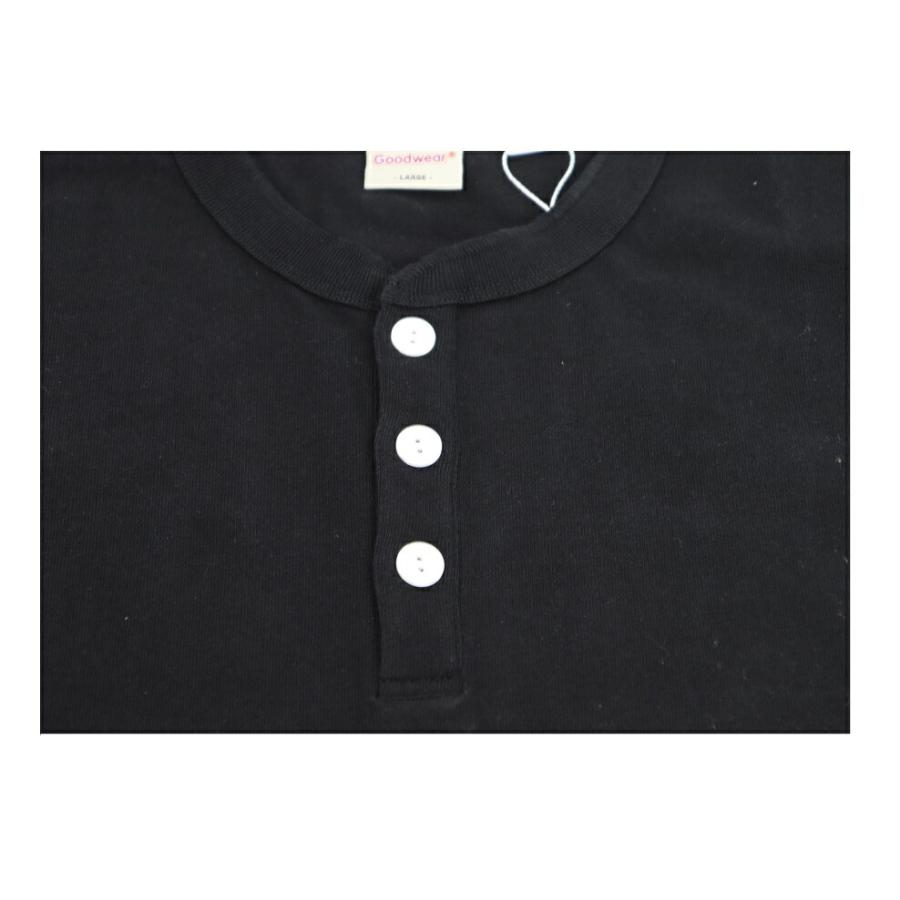 Goodwear（グッドウェア） ヘンリーネック 長袖 tシャツ メンズ 