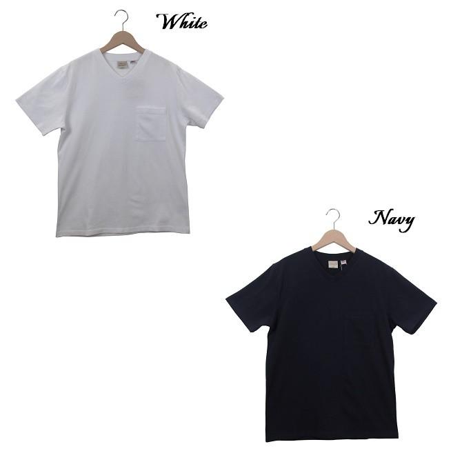Goodwear（グッドウェア） Vネック ポケット付き クルーネック Tシャツ