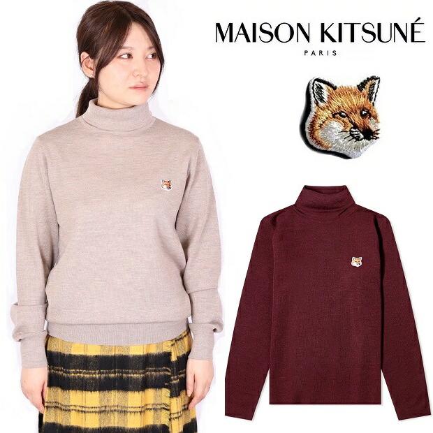 フォックスパッチ タートルネック ニット セーター MAISON KITSUNE www