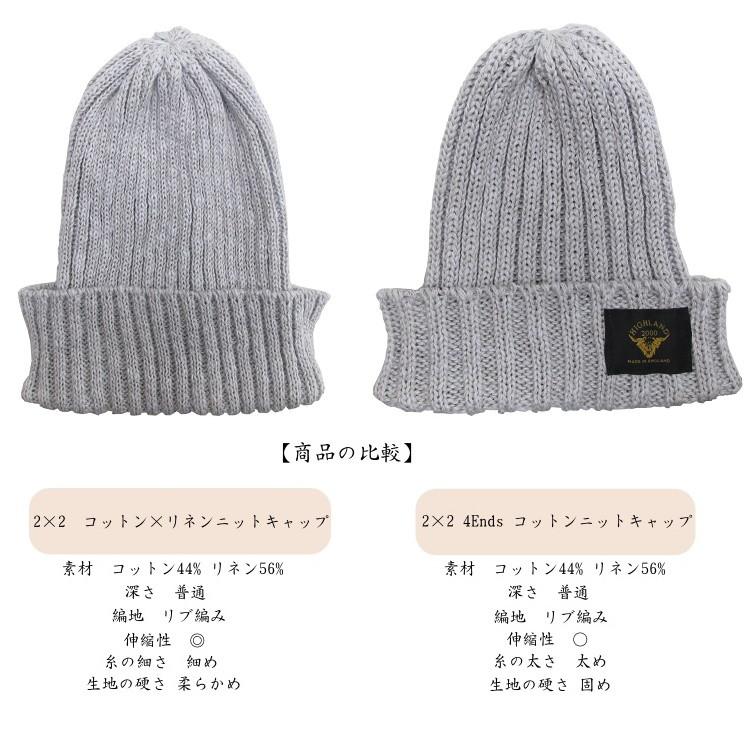 HIGHLAND 2000（ハイランド2000） ニットキャップ コットン リネン 綿