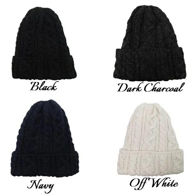 HIGHLAND 2000（ハイランド2000） アルパカ ニットキャップ ケーブル