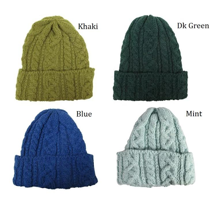 HIGHLAND 2000（ハイランド2000） アルパカ ニットキャップ ケーブル