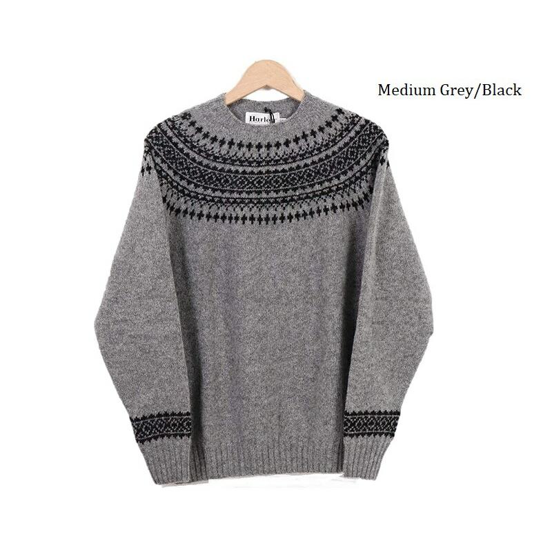 ハーレーオブスコットランド メンズ Harley of scotland ノルディック CREW NECK SWEATER ニット セーター メンズ レディース NOR’EASTERLY M3170 雪柄 ハーレーオブスコットランド メンズ Harley of scotland ノルディック CREW NECK SWEATER ニット セーター メンズ レディース NOR’EASTERLY M3170 雪柄