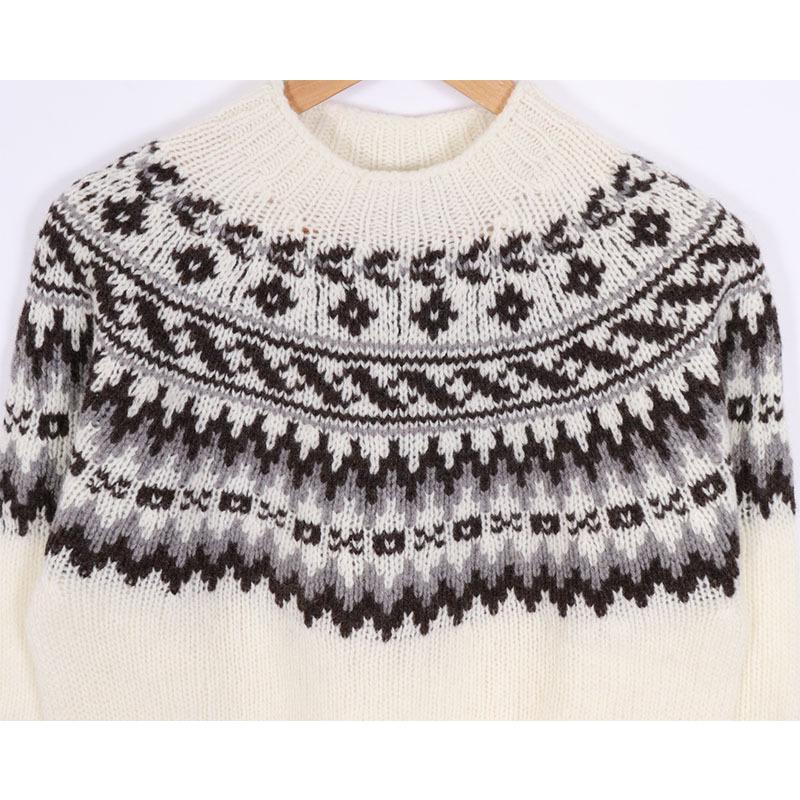 DALE of Norway 雪柄/フェアアイル ノルディックニット S【新品