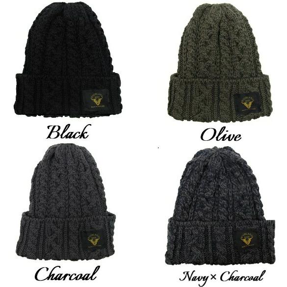 ハイランド2000 メリノウール 別注 ケーブル ニットキャップ 帽子  