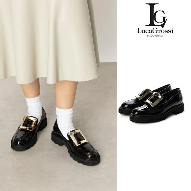 新品ルーカグロッシ Luca Grossi 厚底タンクソールビットローファー39 新品ルーカグロッシ Luca Grossi 厚底タンクソールビットローファー39