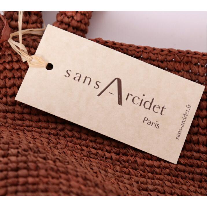 Sans Arcidet サンアルシデ KAPITY BAG CVEG レザーハンドル かご カゴ