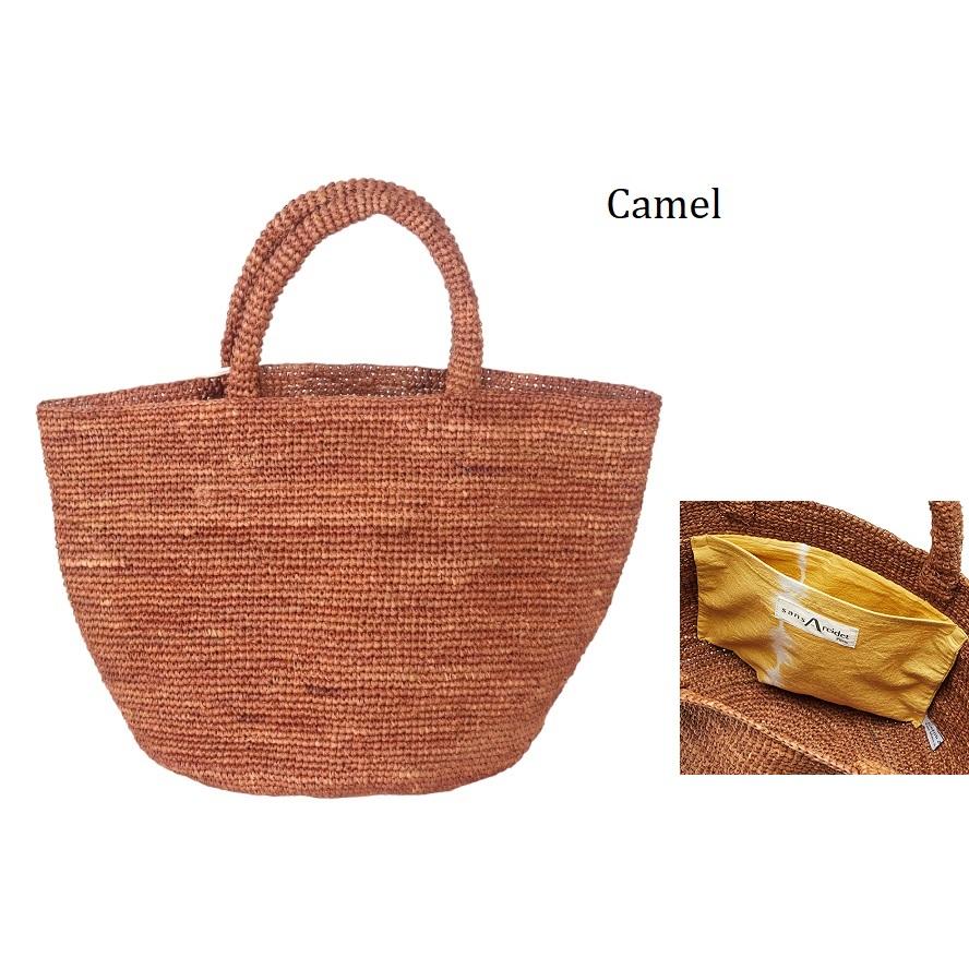 素敵な Sans Arcidet サンアルシデ KAPITY BAG Small ラフィアハンドル