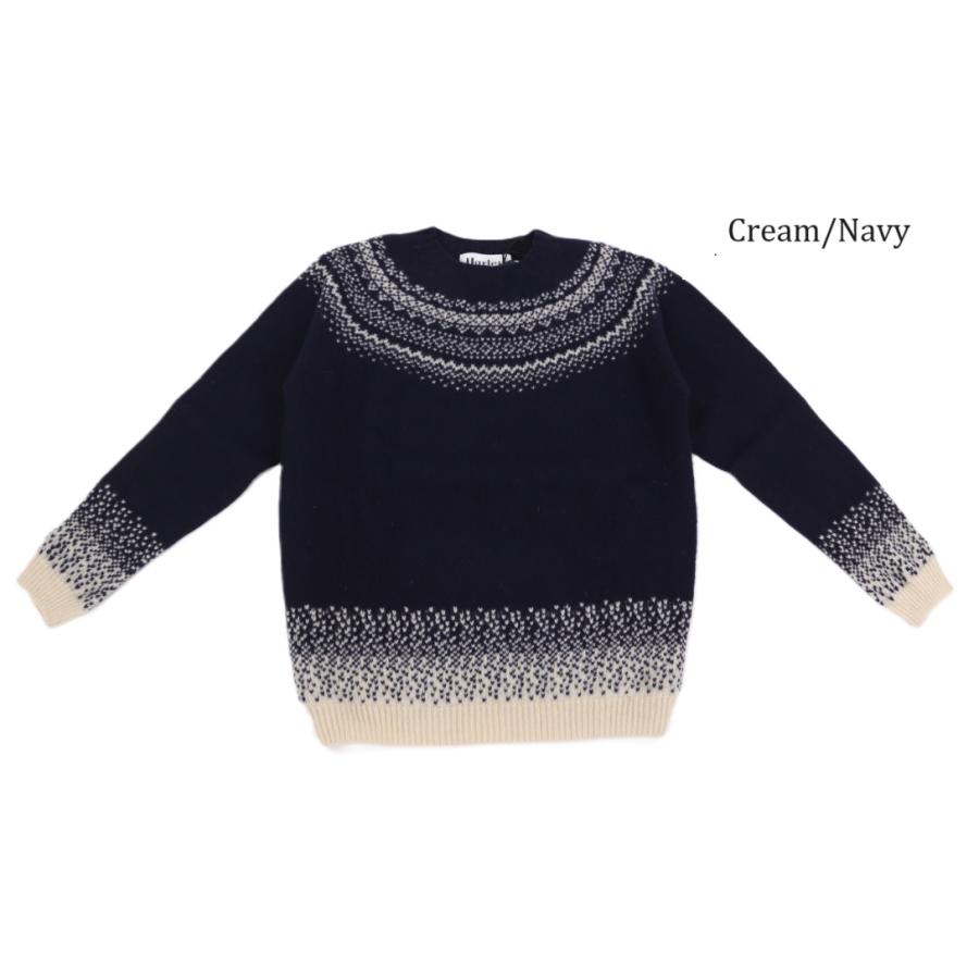 ハーレーオブスコットランド ノルディック 雪柄 レディース ニット Harley of scotland  クルーネック L5113/7  CREW NECK SWEATER セーター レディース｜carre-store｜02