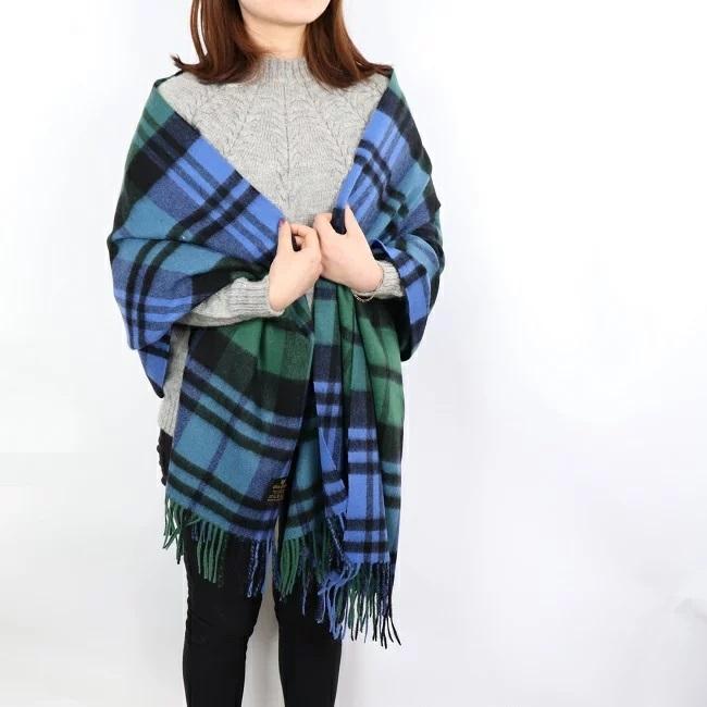 Glen Prince（グレンプリンス） ラムズウール カシミア ストール 大判