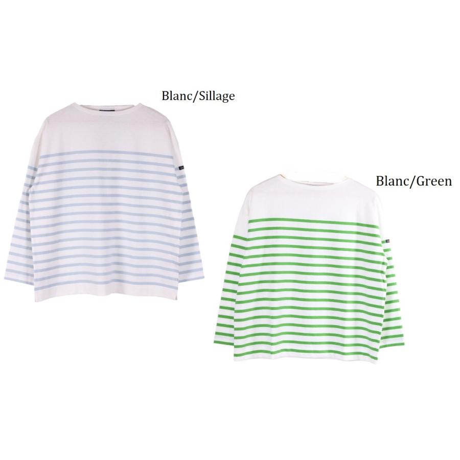 Le minor ルミノア メンズ パネル ボーダー カットソー 長袖