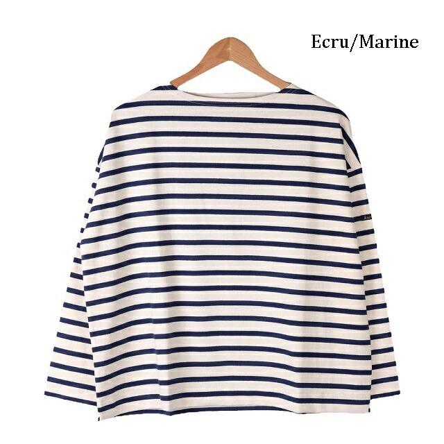 ルミノア Le minor ボーダー バスクシャツ ビッグシルエット