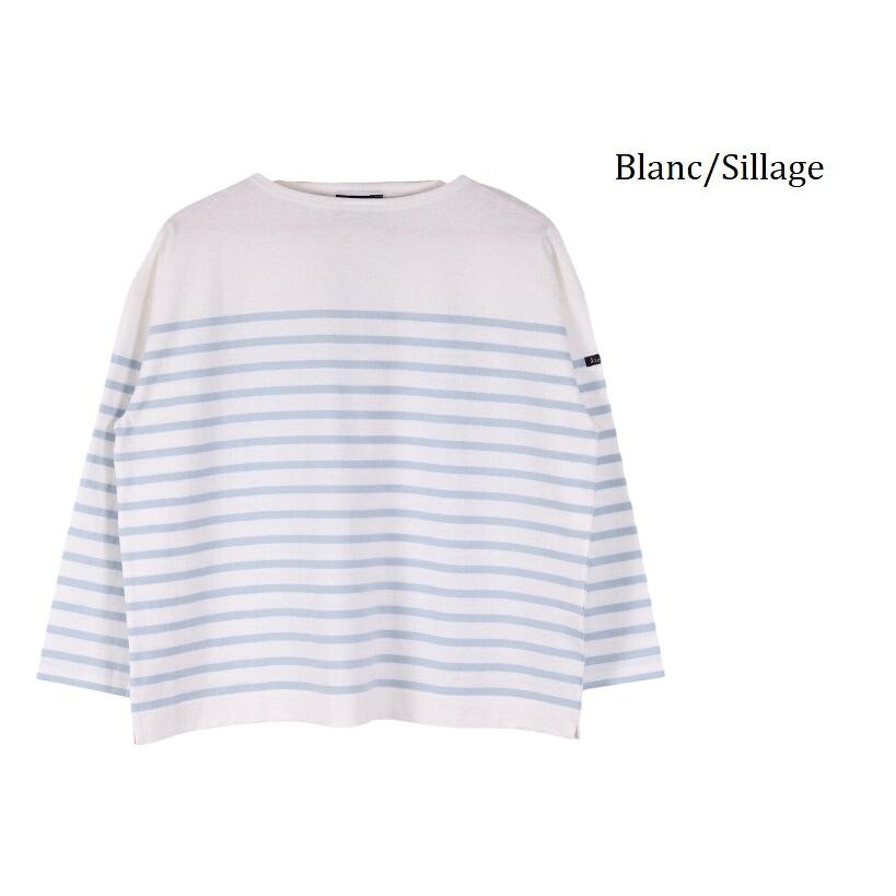 新品 Le minor ANNE バックロング ビッグシルエットカットソー ルミノア Le minor パネル ボーダー ビッグシルエット ビッグサイズ 七