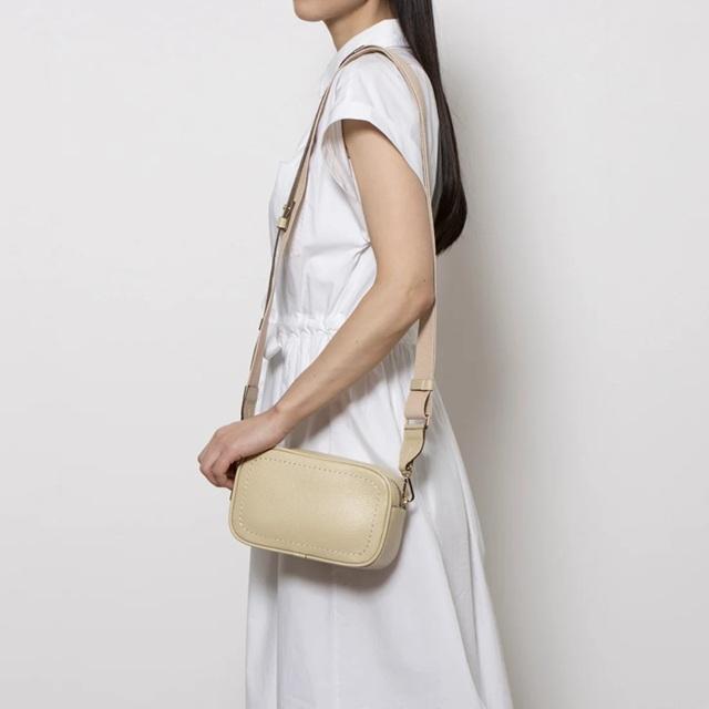 美品☆loristellaバッグ ショルダー 2WAY レザーバッグ ホワイト 