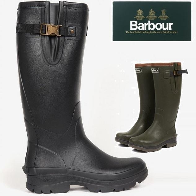 Barbour バブアー レインブーツ アウトドアシューズ Tempest Wellingtons ラバー ロングブーツ 防水 靴 レディース メンズ アウトドア キャンプ フェス キャンプ｜carre-store