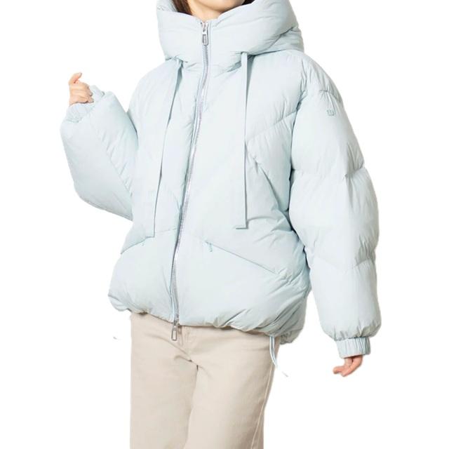 DUNO PEGGIE ホワイト ダウン　コート　ミドル　ショート DUNO デュノ PEGGIE ダウンジャケット ダウンコート レディース