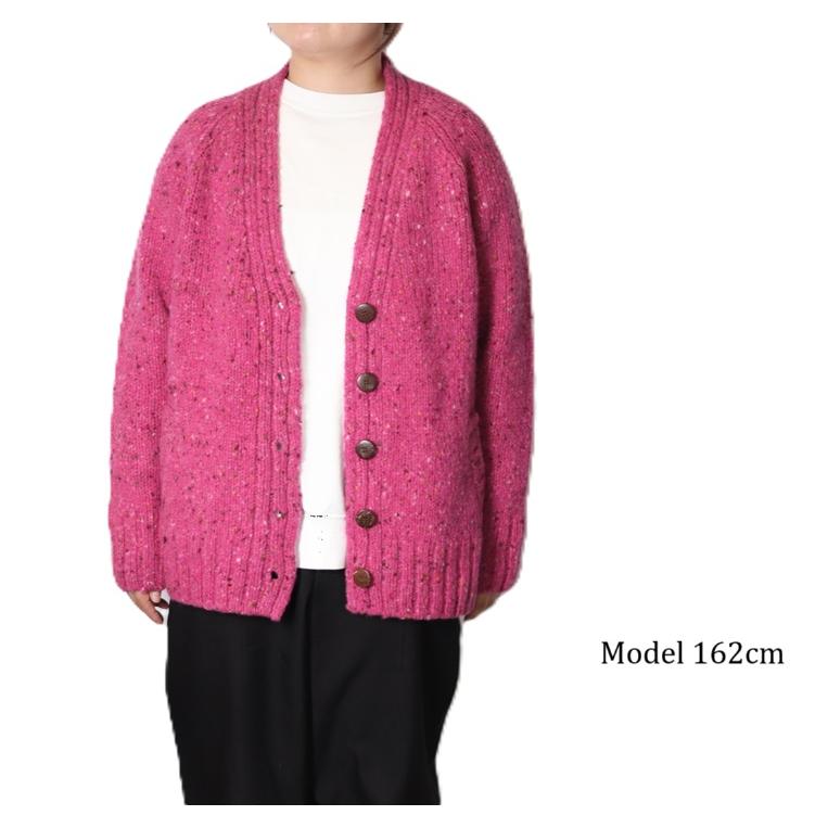 アラン ウーレンミルズ アイルランド製 メリノウール ケーブルニットカーディガン aran WOOLLEN MILLS（アランウーレンミルズ） カーディガン メリノ