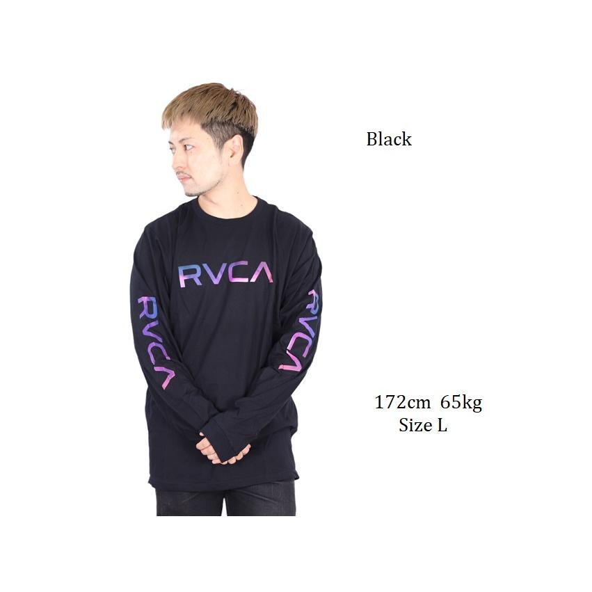 ルーカ RVCA プリント ロンT ロングスリーブ Tシャツ L/S 長袖 ビッグロゴ ティーシャツ サーフ｜carre-store｜05