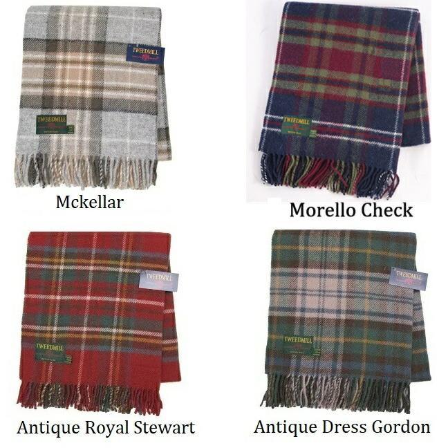 美品⭐️23区、イタリア製 Virgin Wool 100%、ツイード、サイズ40 ツイードミル TWEEDMILL タータンチェック ストール ブランケット 大判