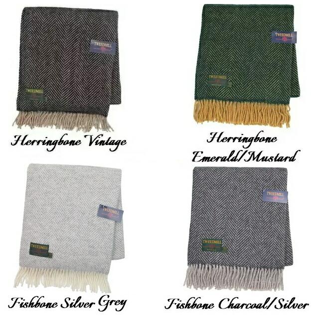 ツイードミル ブランケット Tweedmill Fishbone Herringbone ストール