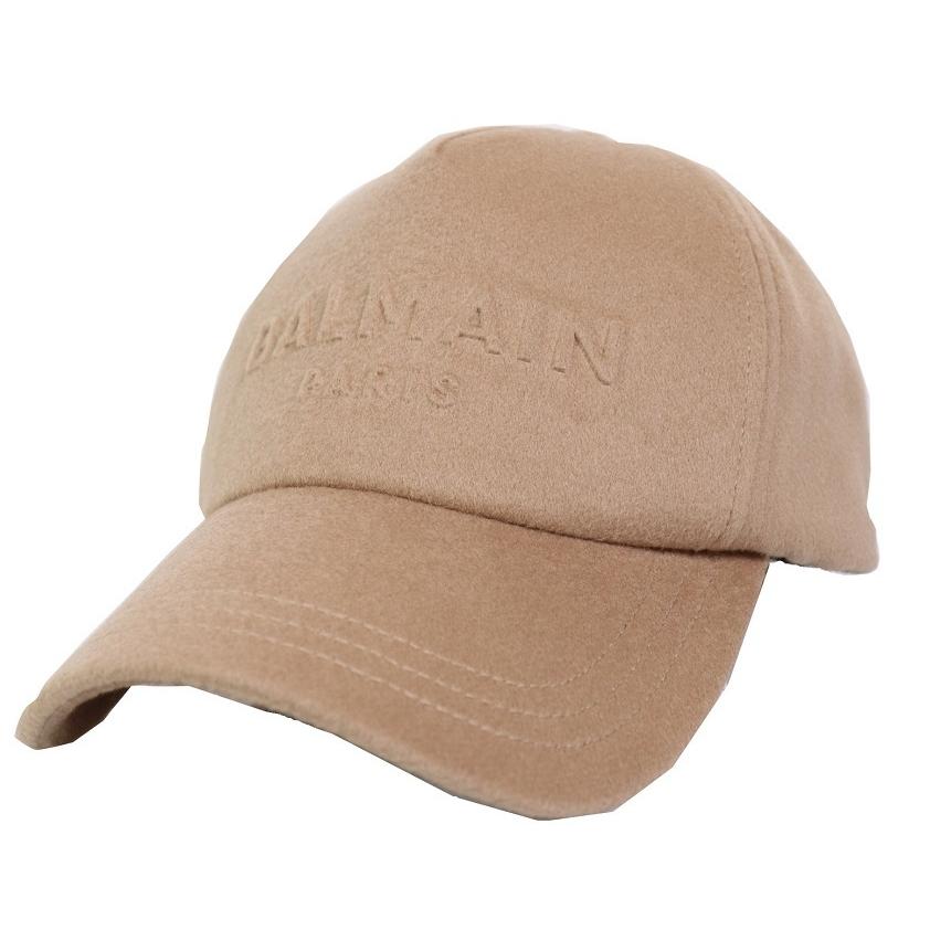 BALMAIN PARIS バルマン キャップ 帽子 CAP カシミヤ EMBOSSED WOOL & CASHMERE 2020FW メンズ