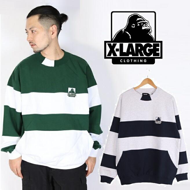 XLARGE（エクストラ ラージ） X-LARGE トレーナーOG STRIPE CREWNECK 
