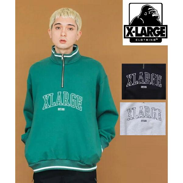 XLARGE エクストララージ トレーナー スウェット ハーフジップ XLARGE エクストララージ トレーナー スウェット ハーフジップ