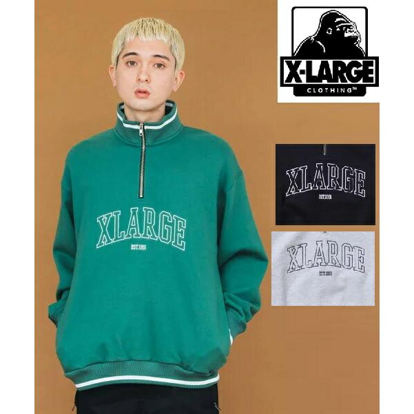 エクストララージ トレーナー XLARGE スウェット ハーフジップ トップス STRIPED RIB HALF ZIP SWEAT 長袖 メンズ  人気 おすすめ 101231012009 : x-large-101231012009 : Carre - 通販 - Yahoo!ショッピング