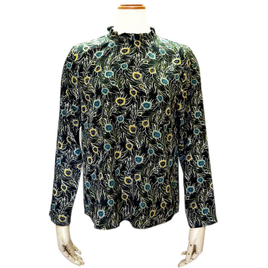 ミシェルボードワン リバティスタンドフリルカラーブラウス MB-B9201-2 michel beaudouin 【SALE】Michel Beaudouin ミシェルボードワン