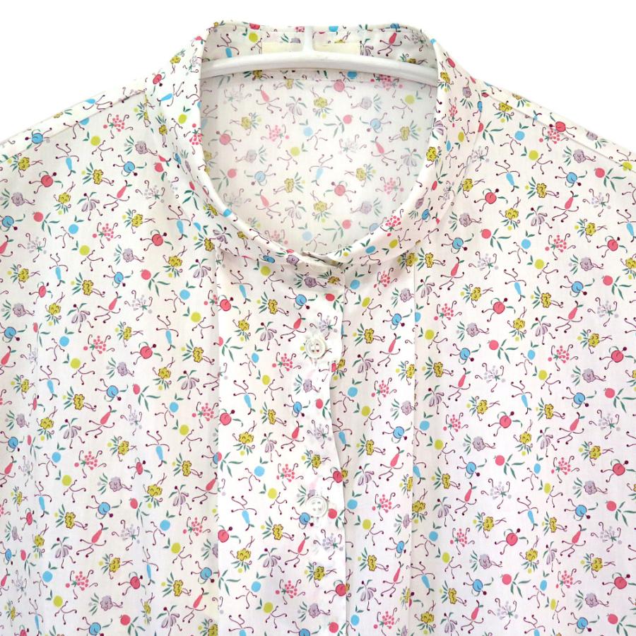 parkes 【SALE】Parkes パークス リバティ LIBERTY 半袖ブラウス 綿100 