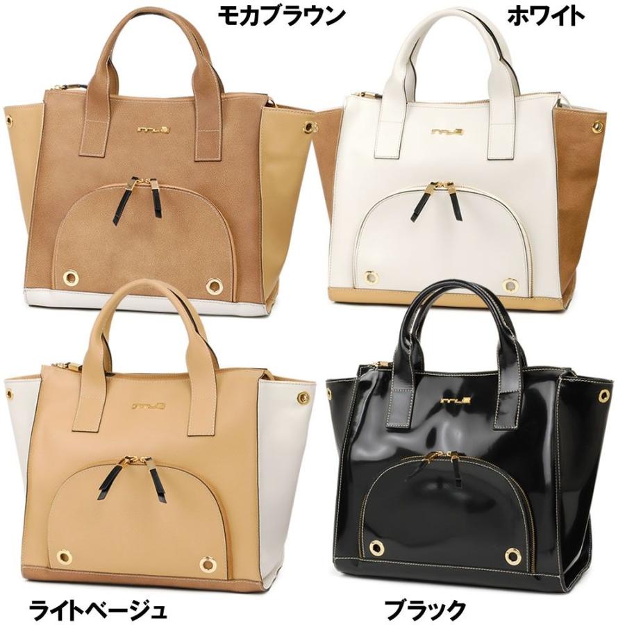 トートバッグ レディース 通勤 本革レザー 2WAY ブロックカラー フロントポケット イタリアブランド innue A4 カリーヌ brand レディス bagの画像