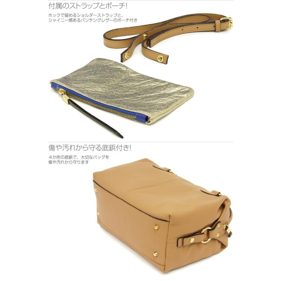 ボストンバッグ レディース ショルダーバッグ レディス 2WAY 仕事 本革レザー ポーチ付 斜め掛け イタリア innue bagの画像
