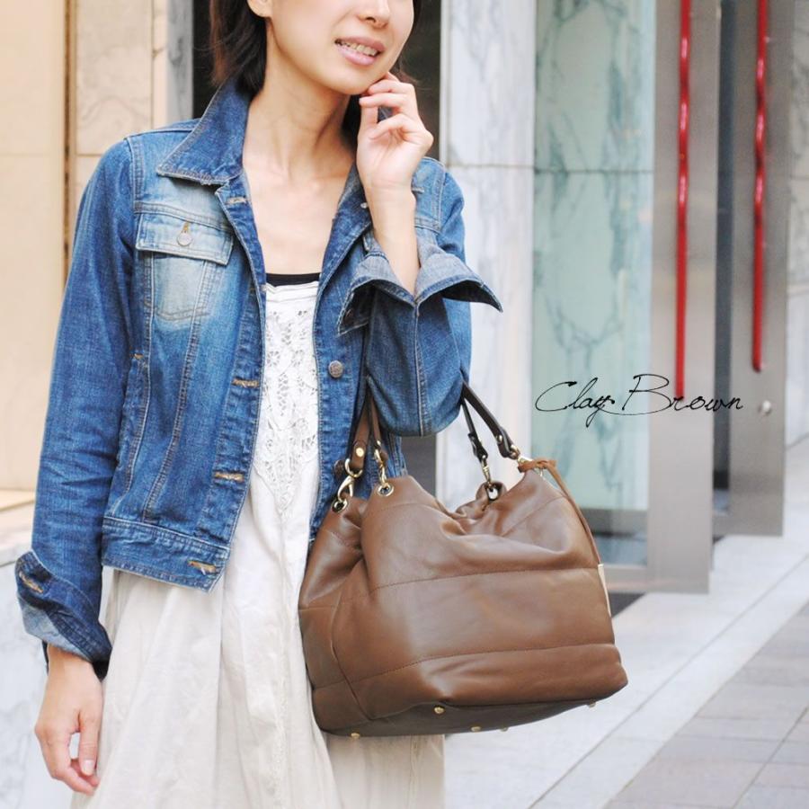 トートバッグ レディース レディス 通勤 キルティング ダウン風 本革