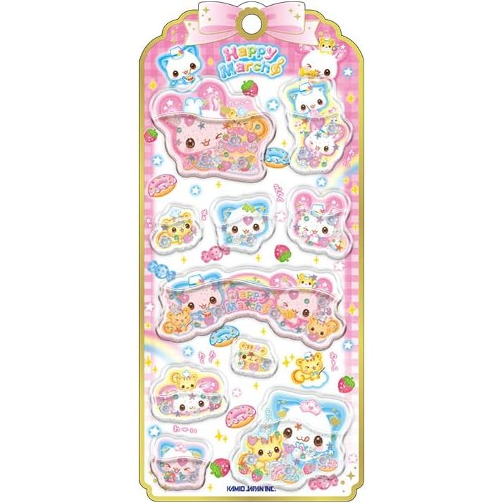 カミオジャパン シール ウォーターインシール ハッピーマーチ 224314